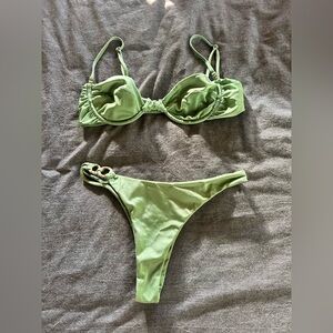 Selling green Sommer swim suit set, size small.